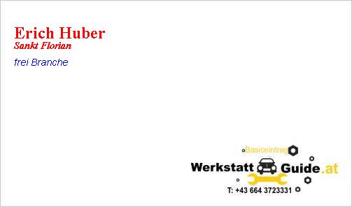 Erich Huber Sankt Florian frei Branche
